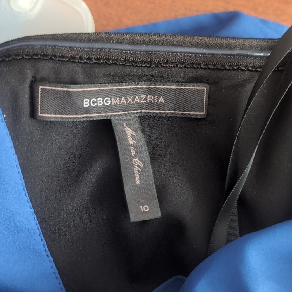 BCBGMaxAzria Halter dress - rhinestones - Blue - Picture 7 of 12